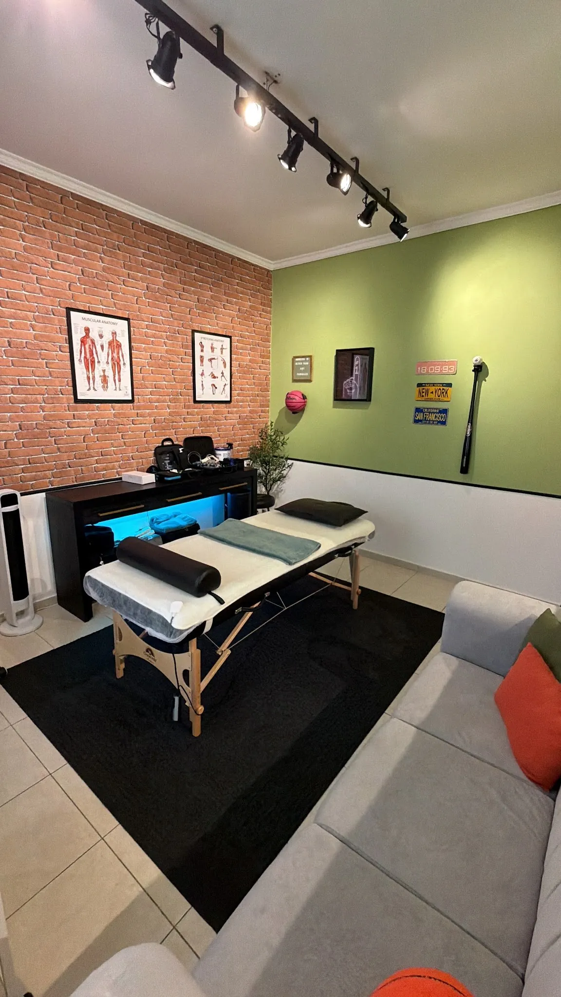 Sala de atendimento da Brunelli Fisioterapia